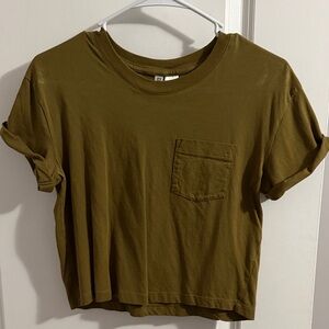 H&M Olive Green Crop Top